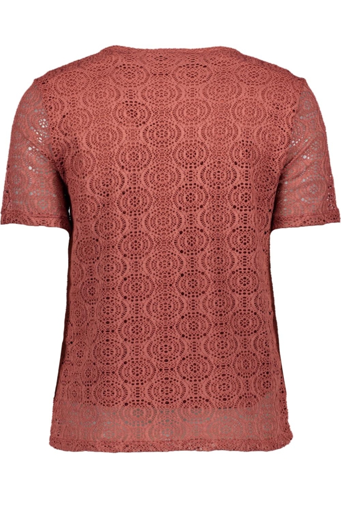 VMMAYA SS V NECK TOP JRS VO 10325037 MARSALA